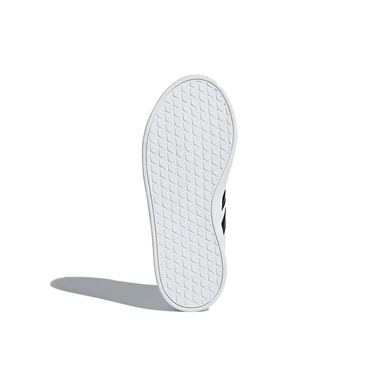 adidas VL Court 2.0 J 'Cloud White' (унисекс) Облачный белый / Основной черный / Облачный белый Детские скейтбордические кроссовки DB1831