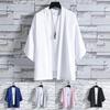 Плащ Пальто Тонкий Свободный крой Плюс Размер Чистый Цвет Китайский Стиль Плащ Рубашка Уличная Одежда