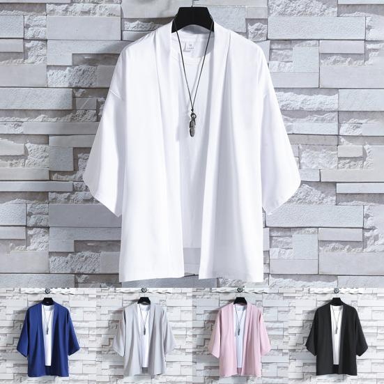 Плащ Пальто Тонкий Свободный крой Плюс Размер Чистый Цвет Китайский Стиль Плащ Рубашка Уличная Одежда