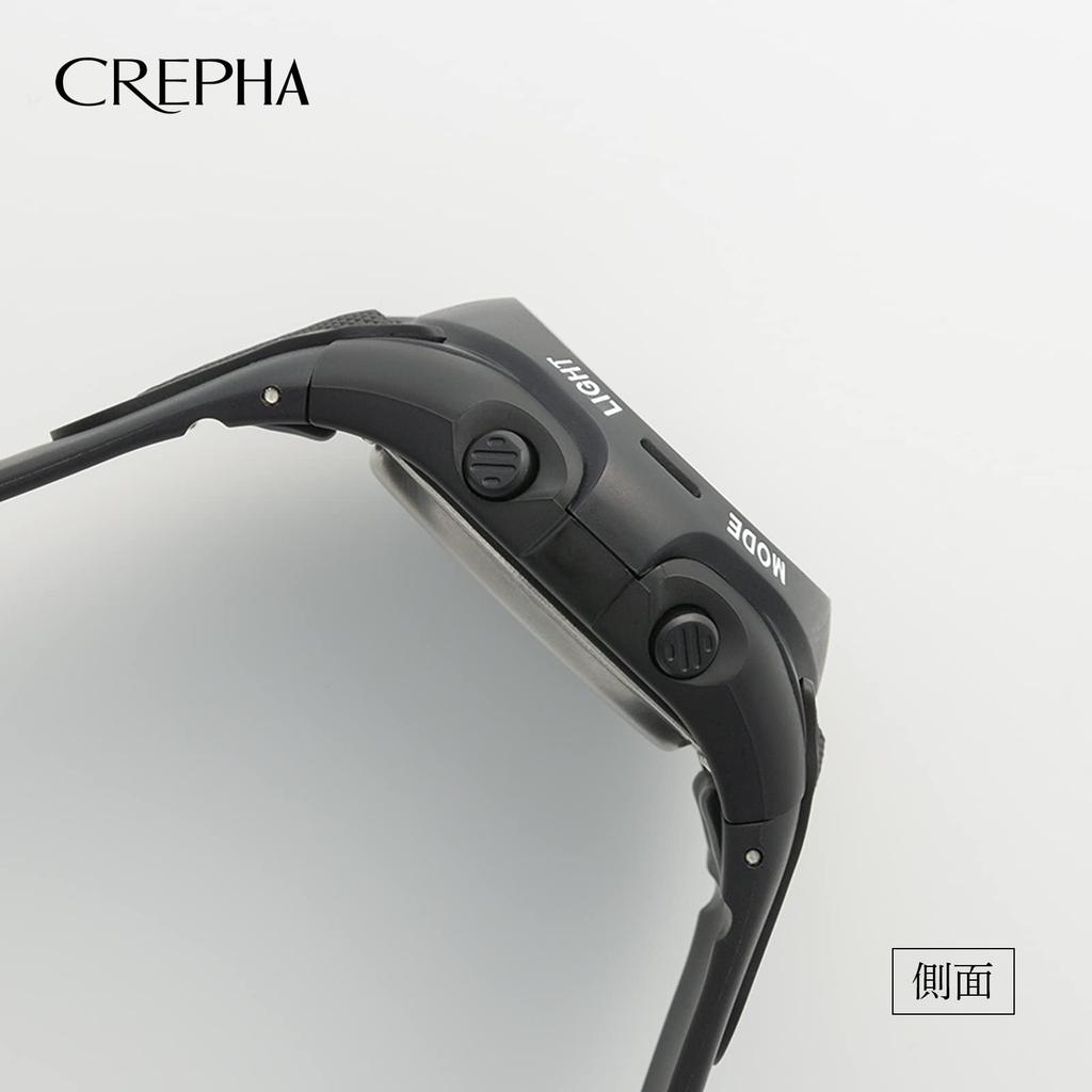 [Clefa] Digital Men's Watch Radio Urethane Belt Black TE-D190-BK