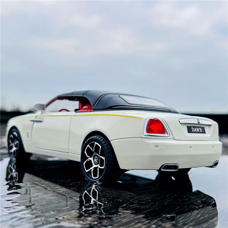 Новый 1:24 Rolls Royces Dawn Alloy Luxy Car Model Diecasts Metal Toy Vehicles Car Model Simulation Sound and Light Детские игрушки Подарок