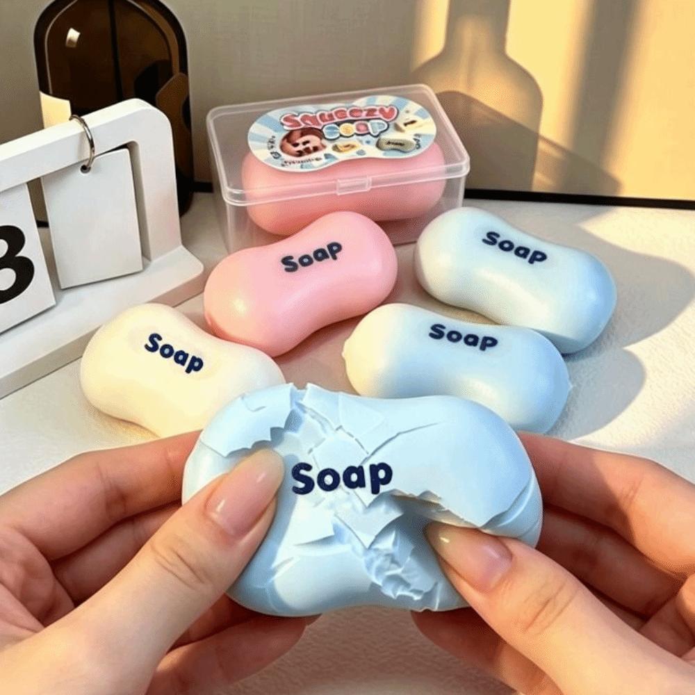Sensory Fidget Soap Ball Squishy Wax Coating Crunchy Fidget Toy Children Gifts