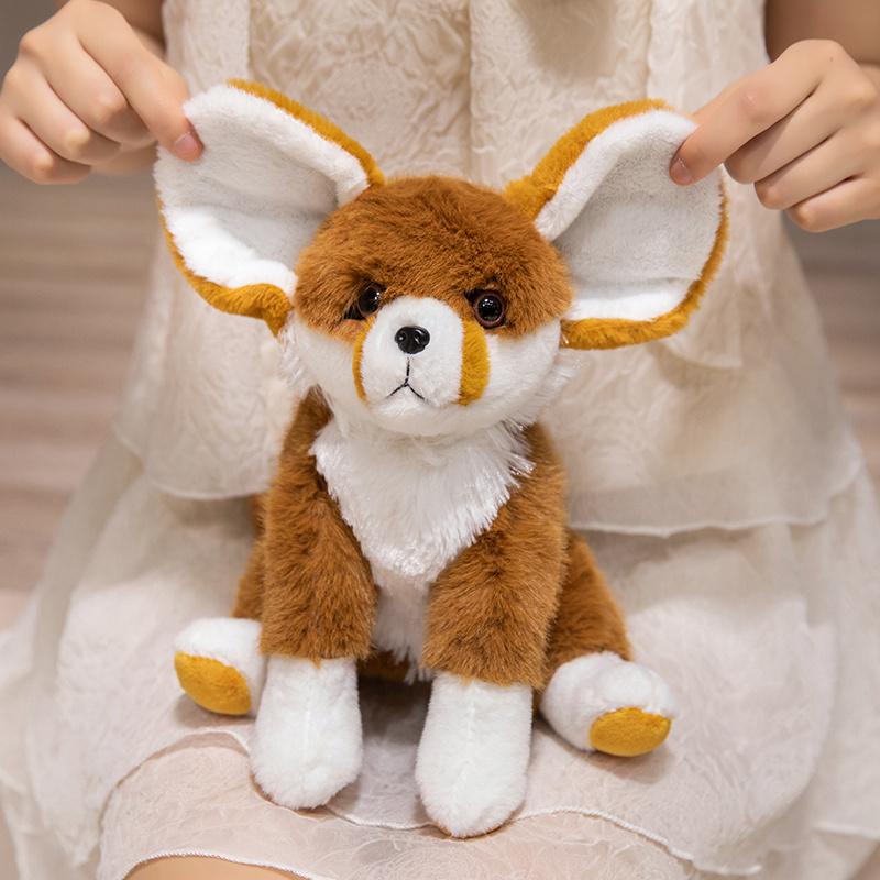 Kawaii Imaginative Play Animal Fox Plush Doll Large Size Eared Basset Dog And Fennec Fox Plush Doll Home Decor Birthday Celebration Perfect Gift