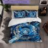 Manchester City Pattern 3 Pieces Bedding Set Soft Microfiber Duvet Cover with Pillow Cases for Bedroom