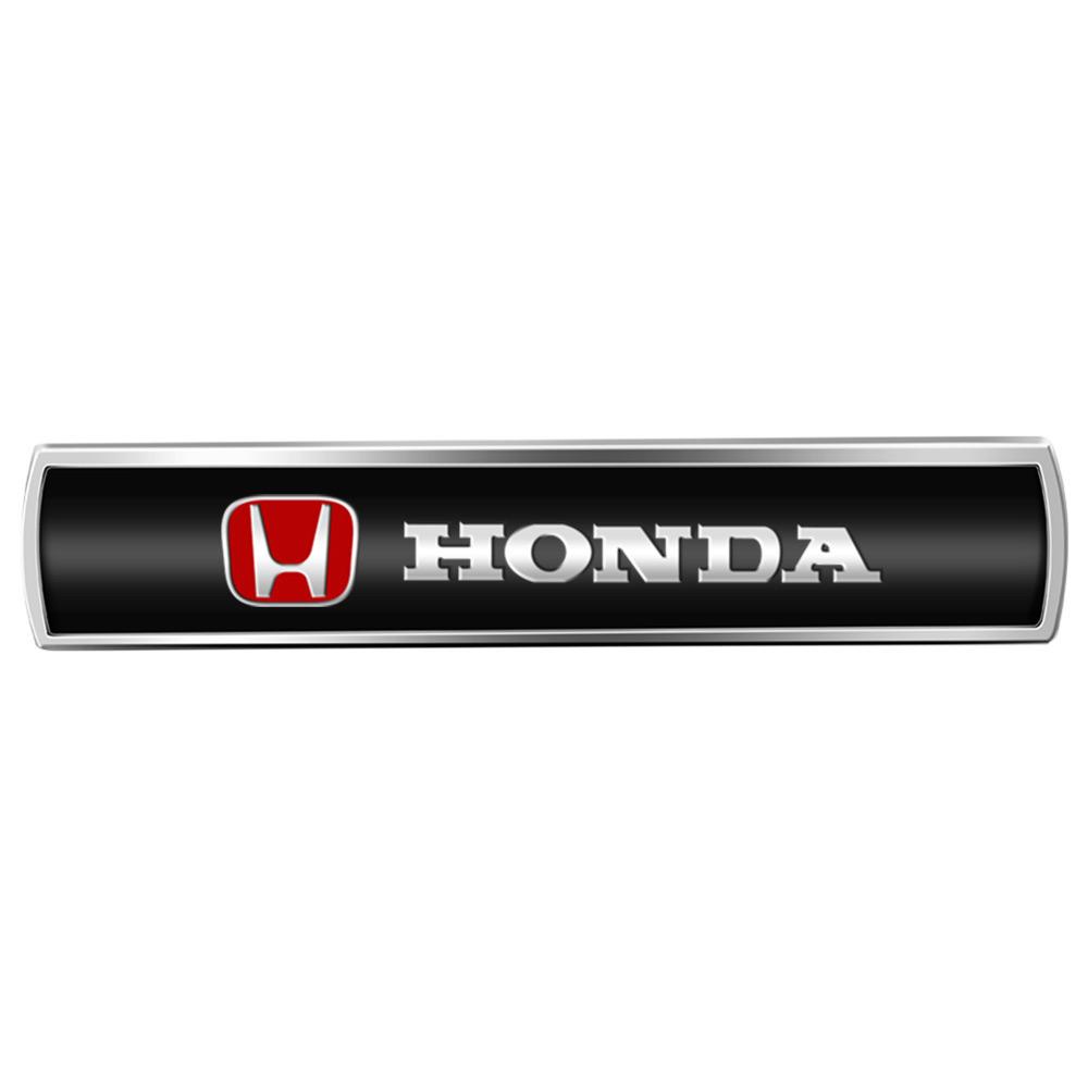 QLN2 3D Metal Car Body Fender Emblem Shield Stickers Decor Auto For Honda Type R S XR-V CR-V UR-V CR-Z Fit Mugen Power XR-V Pilot Crv