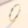 New 925 Sterling Silver Couple Ring Fashion Bamboo Joint Adjustable Micro-inlaid Zircon Pair Lovers Rings Jewelry Gift
