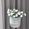 Hanging Flowerpot Self Absorbing Water Planter Thickened Plastic Plants Hydroponic Plant Vases Flower Pot Wall Bonsai Decor