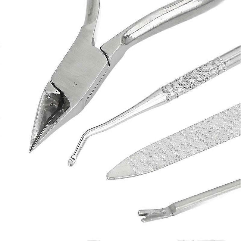 Manicure tools set stainless steel cuticle nipper with nail file and lifter
