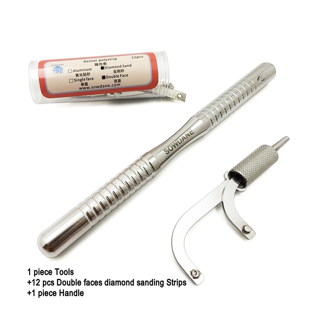 Стоматологические ортодонтические инструменты для межпроксимальной обработки эмали Заменяемые полоски Полировка зубной эмали Редукция зубов Инструмент для отбеливания зубов