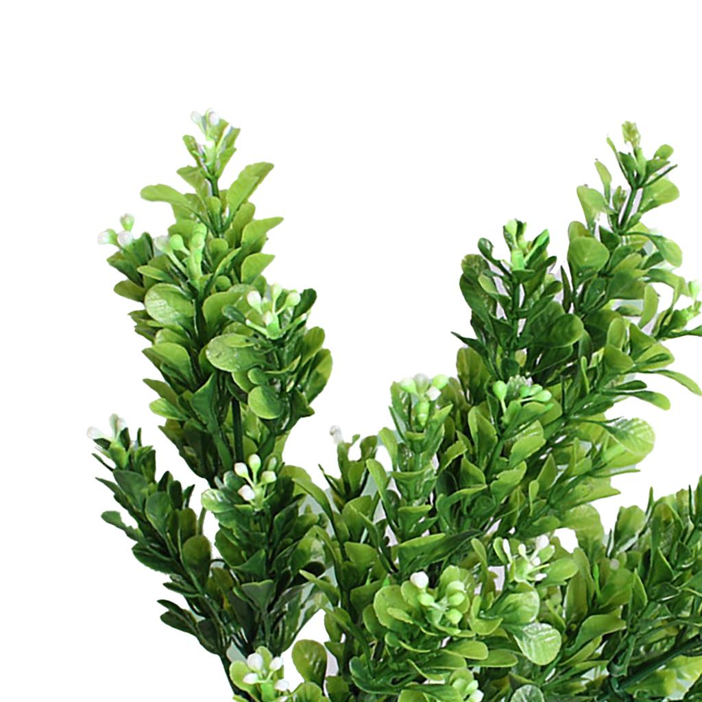 Artificial Flowers Plants Lifelike 7 Branches Plastic Decorative Fake Flowers Leaves for Home Garden Balcony Patio