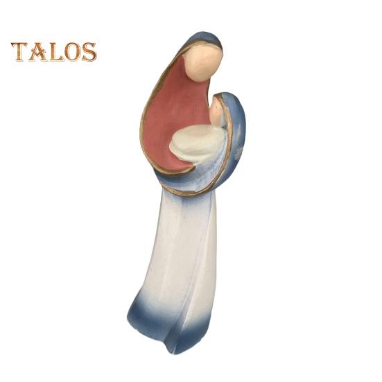 Abstract Nativity Advent Resin Figurine Holy Family Statue Joseph Virgin Mary Birth of Jesus Sculpture Home Office Desktop Decoration Ornament