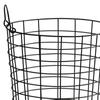 Iron Storage Basket 8.27inch X 7.87inch with Handles Sundries Bins Large