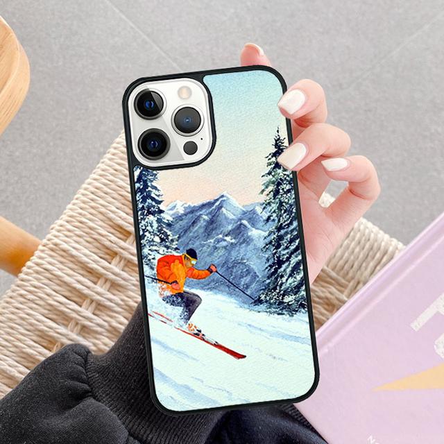 Чехол для телефона iPhone 17 Air 14 15 16 13 12 Max с изображением катания на лыжах, снега, сноуборда, лыж. Чехол для Apple iPhone 17 Air 11 Pro Max Plus SE2020