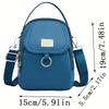 "Trendy Women's Crossbody Handbag Urban Style Single Shoulder Bag with Zipper Closure"