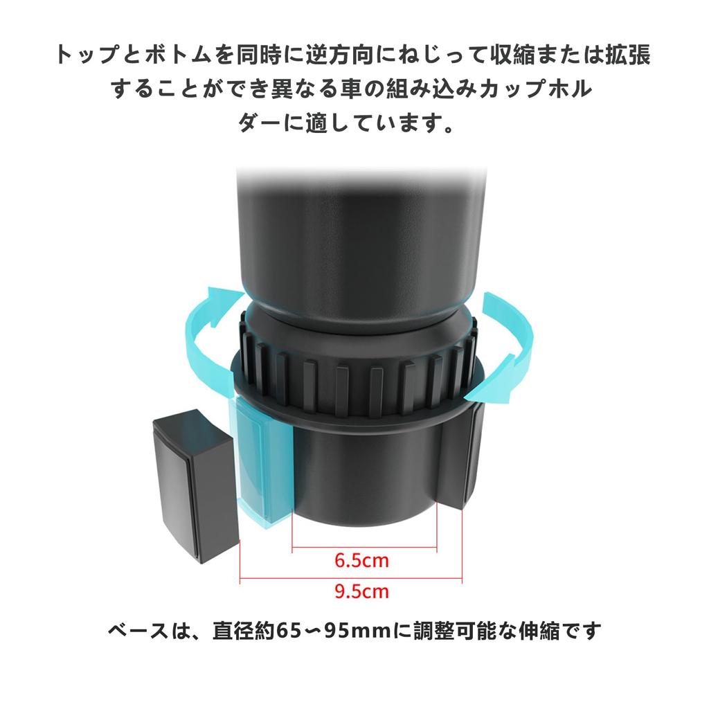 2023 (Improved Model) Car Cup Holder, 2 in 1, Multifunctional Car Cup Holder, Variable