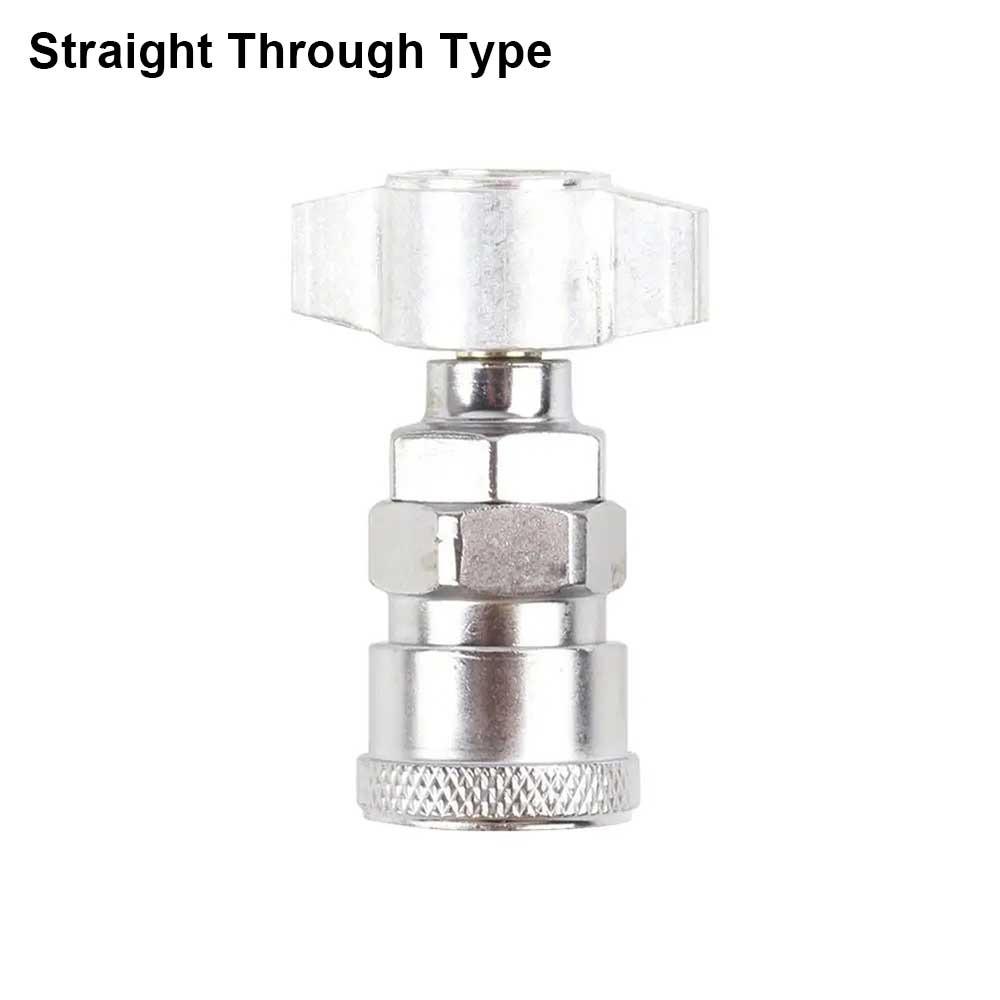 1Pcs Metal Quick Connector Silver Air Tank Adapter Durable Truck Dust Blower Parts Pipe Fitting