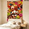 Gizmo Gremlins Wall Tapestry Aesthetic Wall Hanging Printed Fabric Blanket Decorative Tapestries For Bedroom Living Room Home Decor