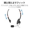 Elecom Headset Smartphone Microphone 4 Pole One Ear Overhead Durable Cord 1.8m HS-HP21TBK