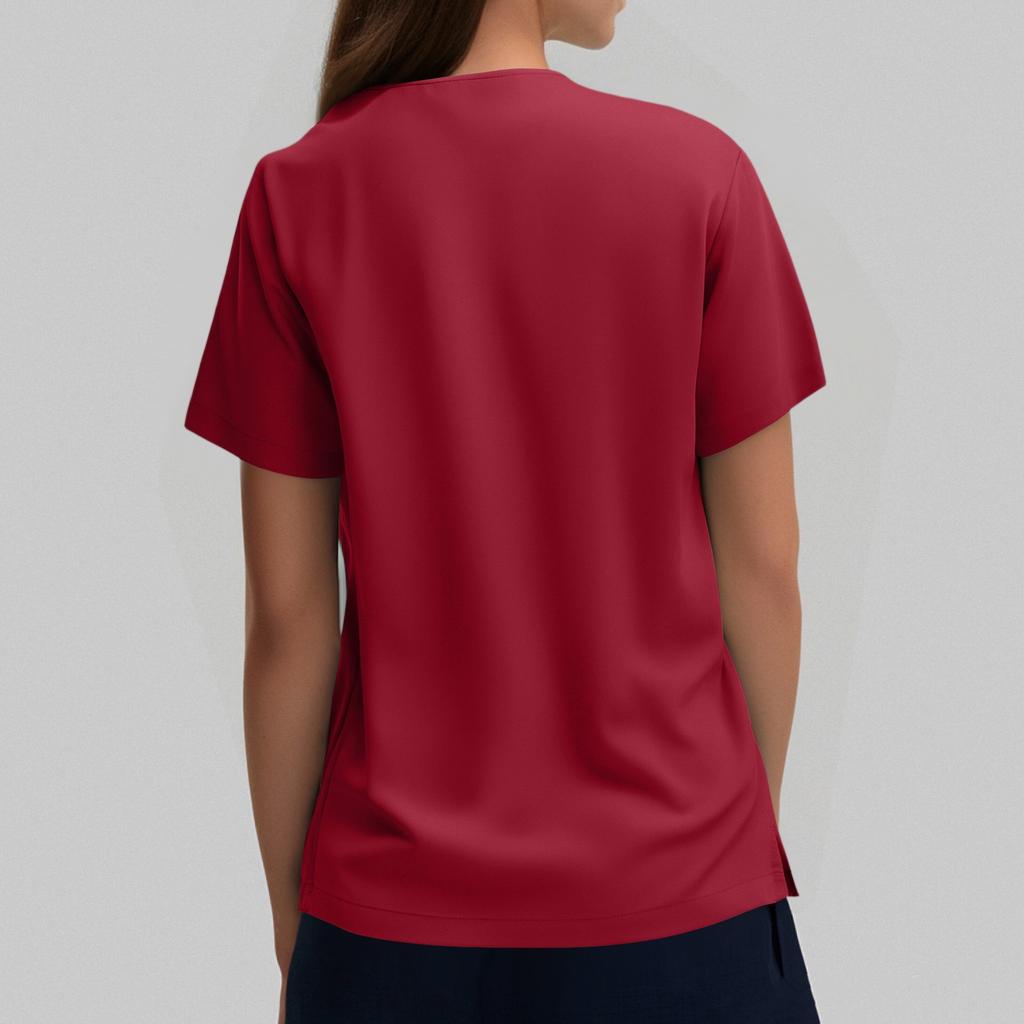 Women's Fashion V-Neck Short Sleeve Overalls With Pockets Clothes