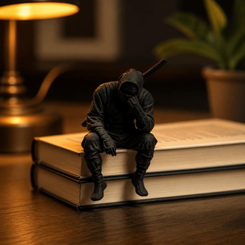 3D Printed Ninja Figurine Japanese Style Desktop Ornament Collection Samurai Statue Office