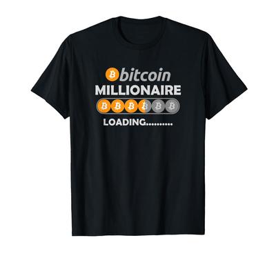 Загрузка Миллионера Биткоина | Футболка с BTC Крипто и Биткоином