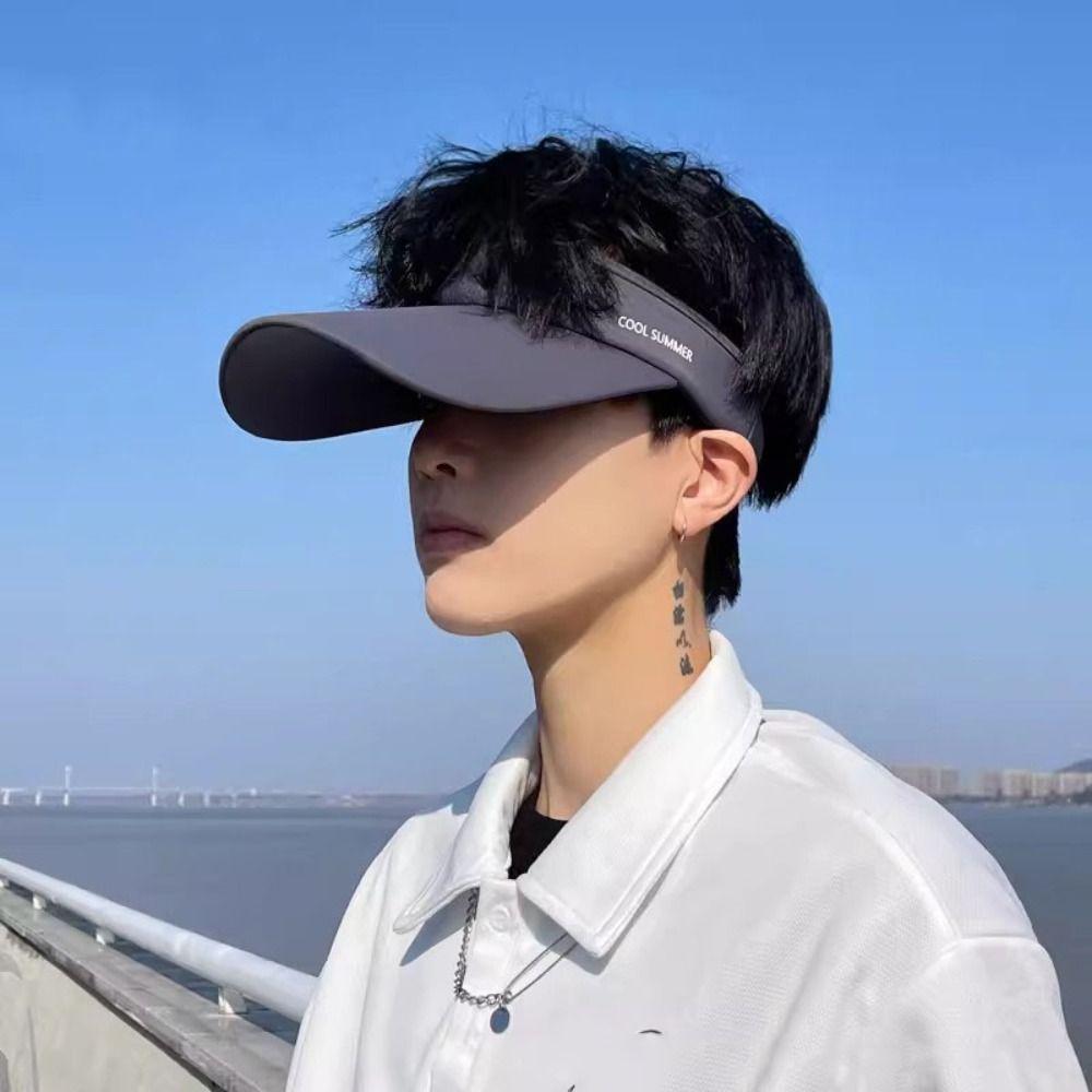 UV Protection Summer Sports Sun Hat Adjustable Empty Top Hat Fashion Sunscreen Visor Cap Girl