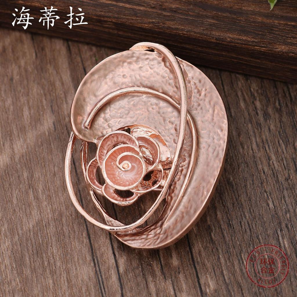 Новый цвет Масло Вечный цветок Эмаль Цвет Брошь, Праздник, Банкет Дамская Многофункциональная Универсальная Брошь