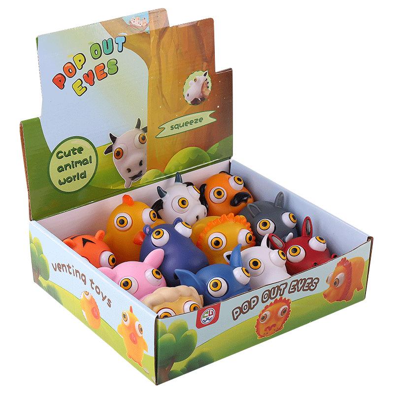 Мягкая игрушка в виде животного, милый антистрессовый мячик, сжимаемый подмигивающий кукла, игрушки Abraact, мягкие липкие игрушки для снятия стресса, забавный подарок J79