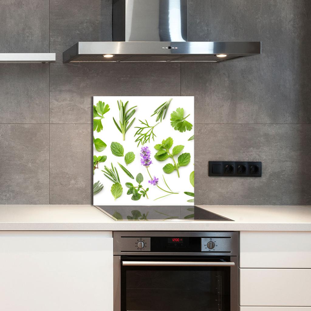 PANEL SZKLANY DO KUCHNI 60x65 Rośliny