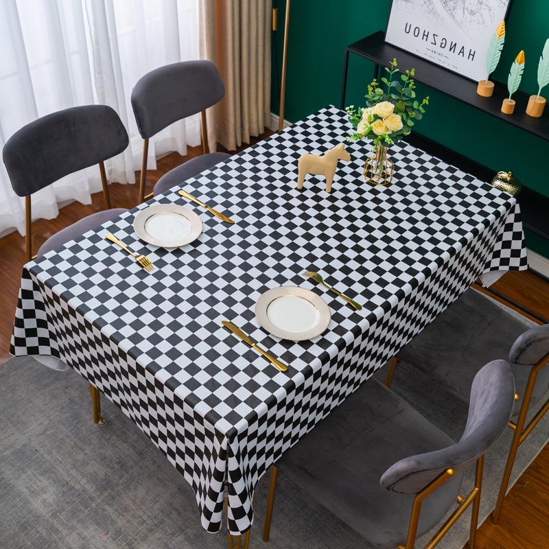 Скатерть и подставка под приборы из утолщенного ПВХ, термостойкая, водонепроницаемая, маслостойкая, не допускающая ожогов