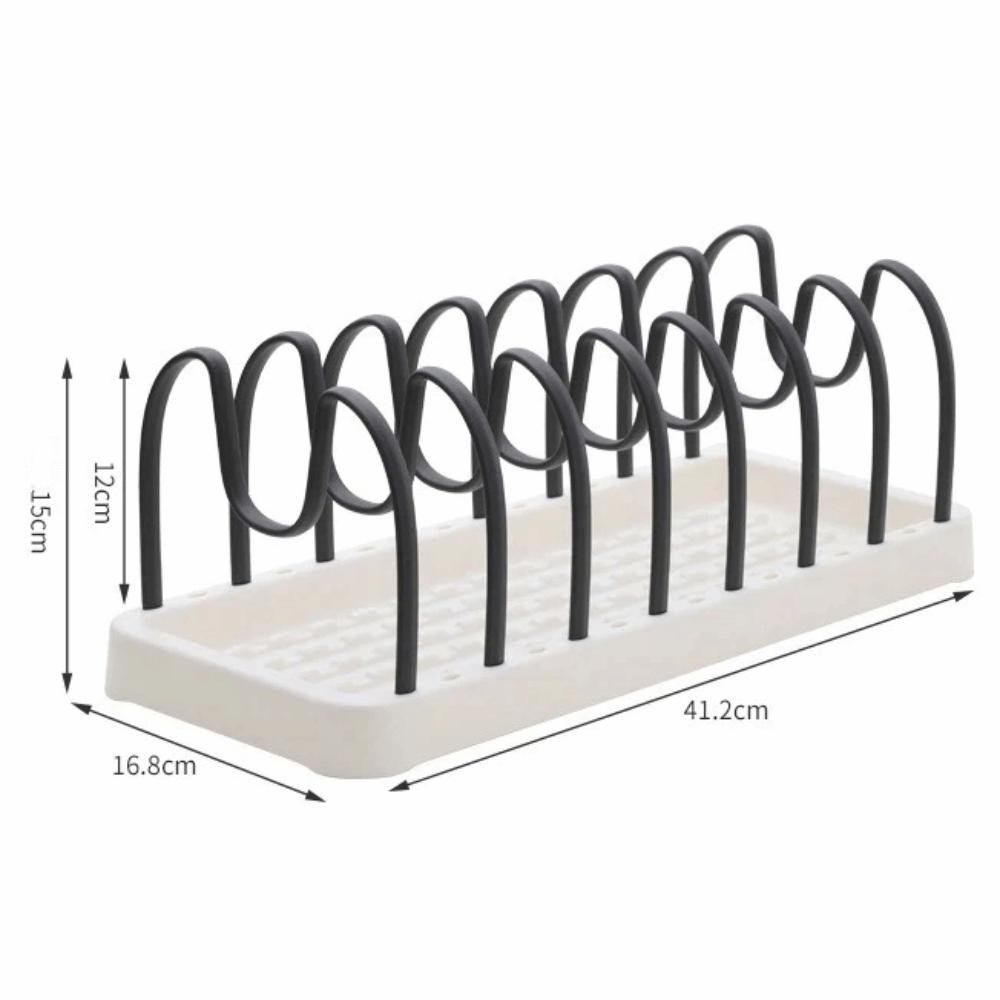 Plastic Dish Drain Rack Detachable Pot Lid Rack New Pot Lid Holder Household