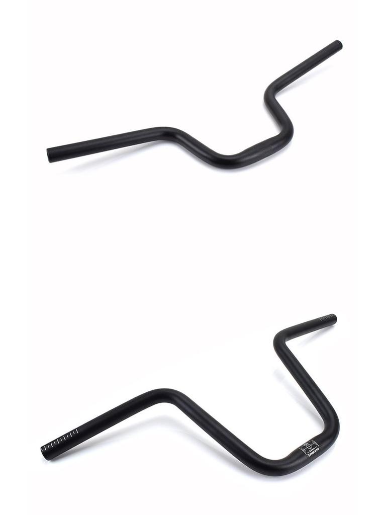 Retro M-Shaped Aluminum Alloy Folding Bicycle Handlebar, 25.4mm, Small Swallow Design, Heightened 412 Modified