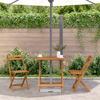 Folding Garden Table 70 x 70 x 75 cm Solid Acacia Wood