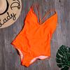 Women Solid Bikinis Sexy Bandage One Piece Backless Swimsuit Female Bathing Suits Bodysuit Beach Wear New Swim Suit Mono