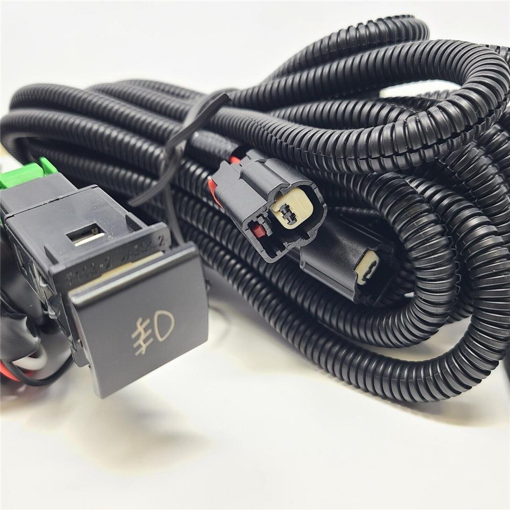 For 2019-2023 Toyota Rav4 LED Fog Lights with Bulbs+Bezels+Wire Harness+Switch