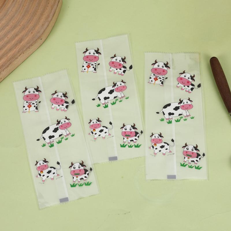 100 шт. пищевые пакеты для мороженого одноразовые пластиковые защитные чехлы для хранения мороженого с рисунком мешок для упаковки мороженого своими руками