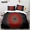 Colorful Geometric Duvet Cover Set Psychedelic Swirl Bedding Set King Queen For Kids Adults Room Microfiber Abstract Quilt Cover