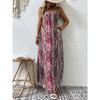 Spring and Summer European and American Women's Women's Printed Sling Dress Women