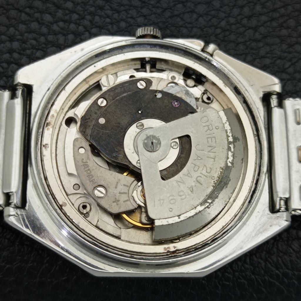 ЯПОНИЯ ВИНТАЖНЫЕ ORIENT CRYSTAL АВТОМАТИЧЕСКИЕ 46941 МУЖСКИЕ ОРИГИНАЛЬНЫЕ ЧАСЫ С ЦИФЕРБЛАТОМ a704948-1