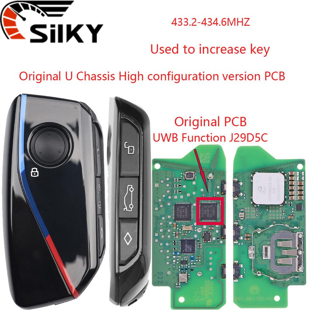 SilKY OEM U Chassis PCB IYZBK1 433MHZ UWB J29D5C 49CHIP Car Remote Key For BMW1 2 X1 X2 IX1 1X2 U06 U10 U11 U12 MINI Countryman
