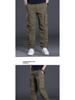 Men's Multi-Pocket Cargo Pants for Summer, Spring, and Autumn - Loose, Straight-Leg Casual Trousers