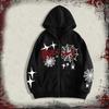 Мужские готические худи с принтом, повседневные худи на молнии с длинным рукавом, мужские свитшоты Y2K с длинным рукавом, пуловер