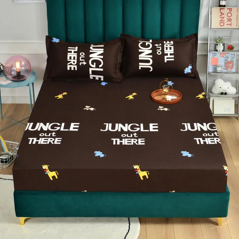 Утолщенный наматрасник из чистого хлопка с начесом, дышащий двойной приятный для кожи пылезащитный чехол 180*200