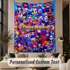 Custom Text Tapestry Brawl Stars Print Wall Tapestry Indoor Living Room Wall Decor