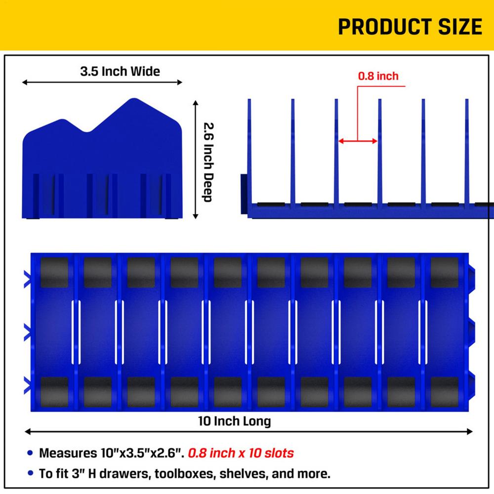 Plier Storage Rack With 10 Slots Plier Organizer Holder and Cutter Organizer Can be spliced Wrench Organizer Storage Holder