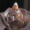1 Pcs New Lotus Backflow Incense High Mountain Flowing Water Creative Ornament Ceramic Home Retro Backflow Incense