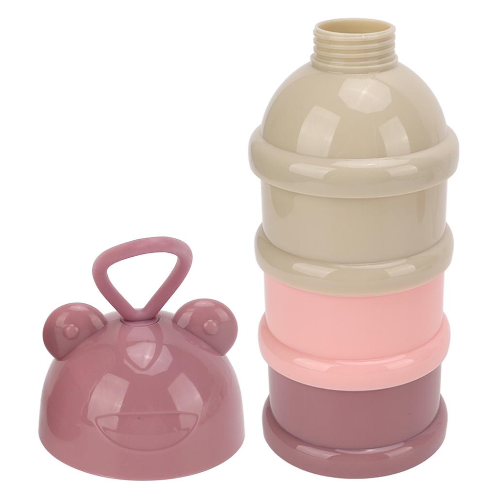 3 Layers Baby Milk Powder Formula Dispenser Detachable Portable Stackable Rotation Baby Snack