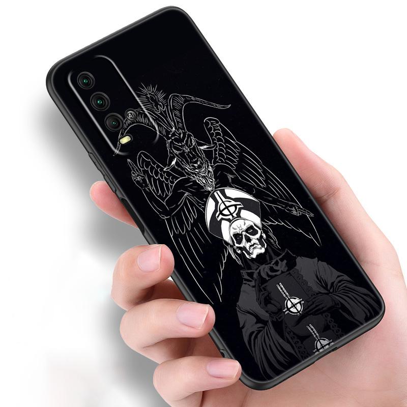 Пентаграмма 666 демонический сатанинский силиконовый чехол для телефона для Xiaomi Redmi Note 11 10 9 8 Pro 11T 10T 10S 9S 8T 9 9A 9C 9T черный чехол