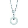 [L3903] - Silver Necklace 'Sissi' White Silver (rhodium Plated) - 12 Mm