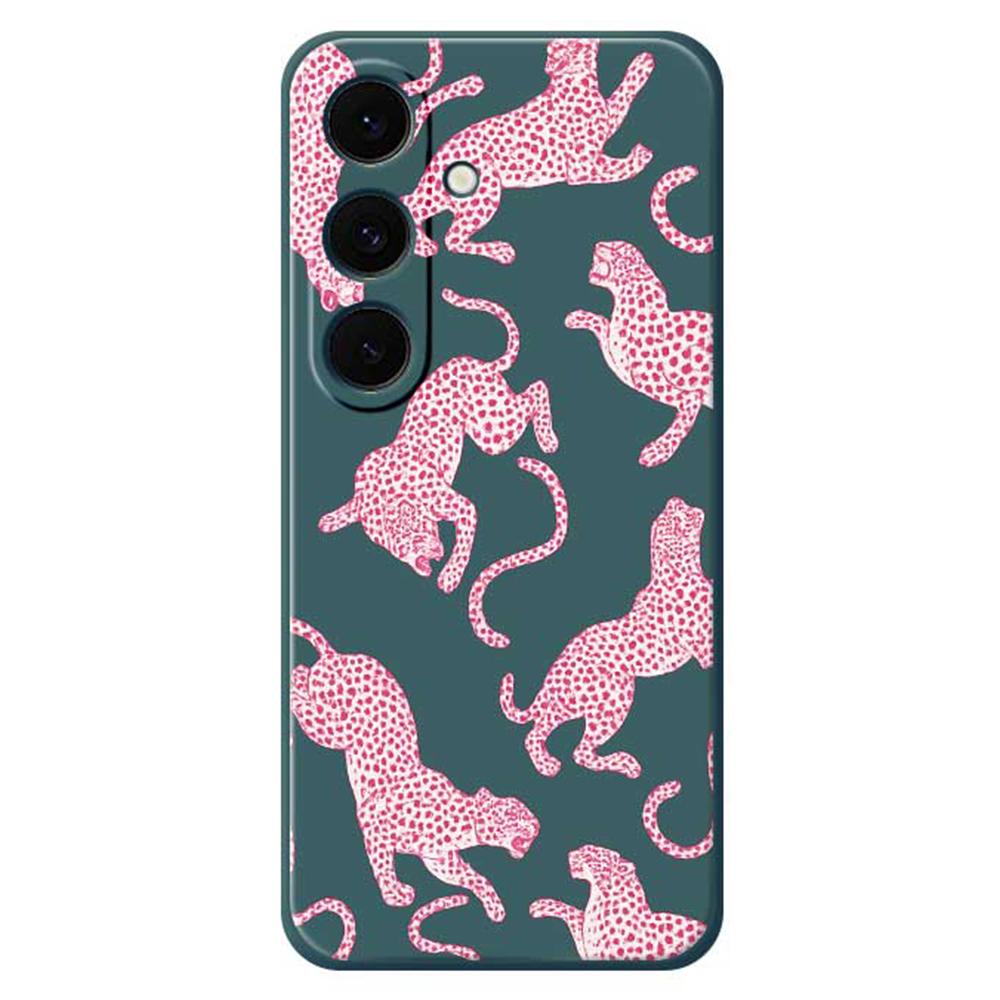 For Samsung Galaxy S25 FE Case Leopards Pattern Printing Straight Edge TPU Phone Back Cover